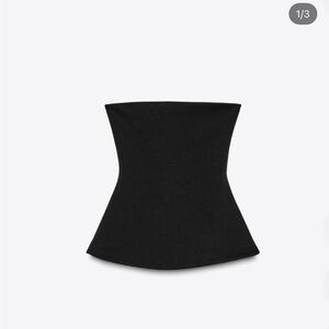 Zara Black Strapless Top